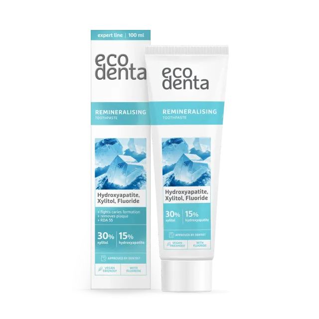 Ecodenta tandpasta remineraliserende 100 ml mint