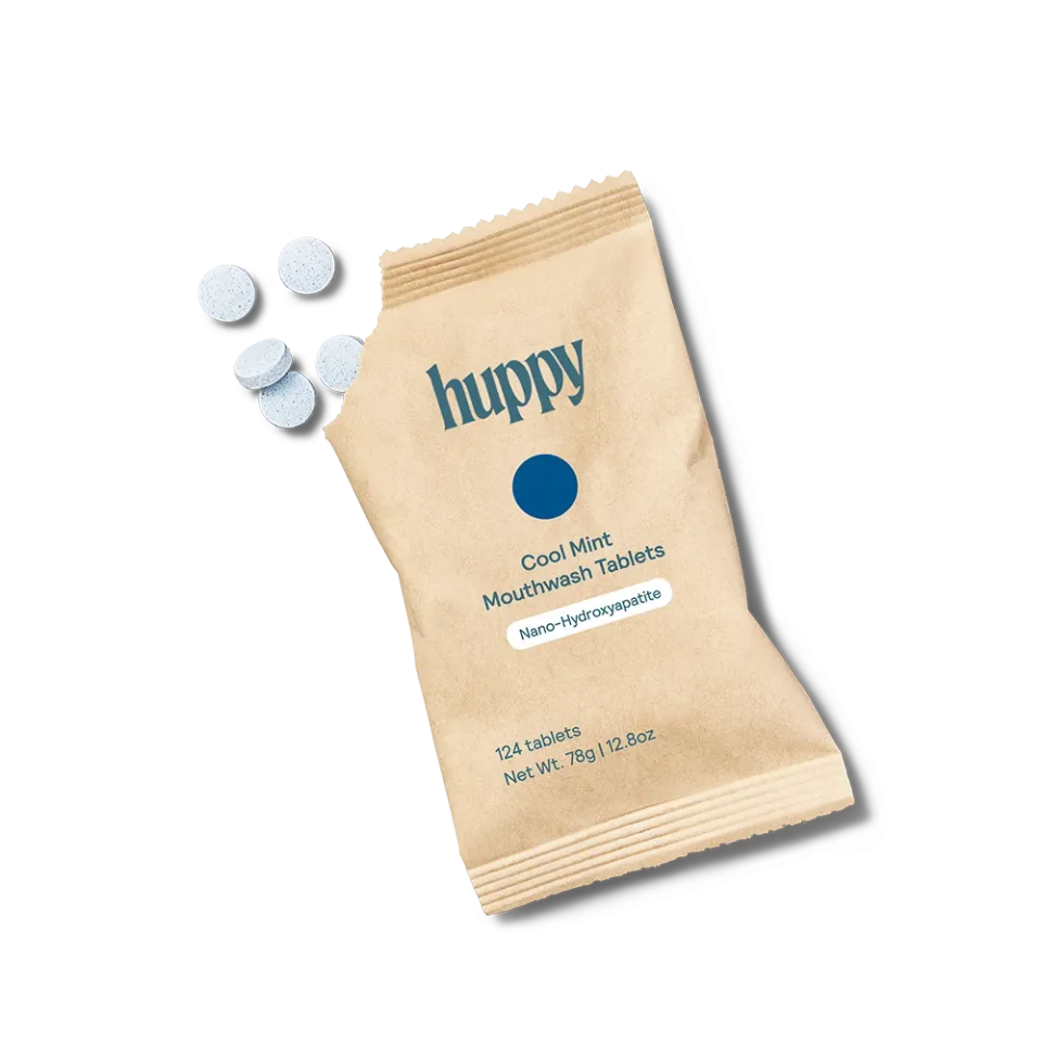 Huppy mundskyl tabletter refill fluor-fri