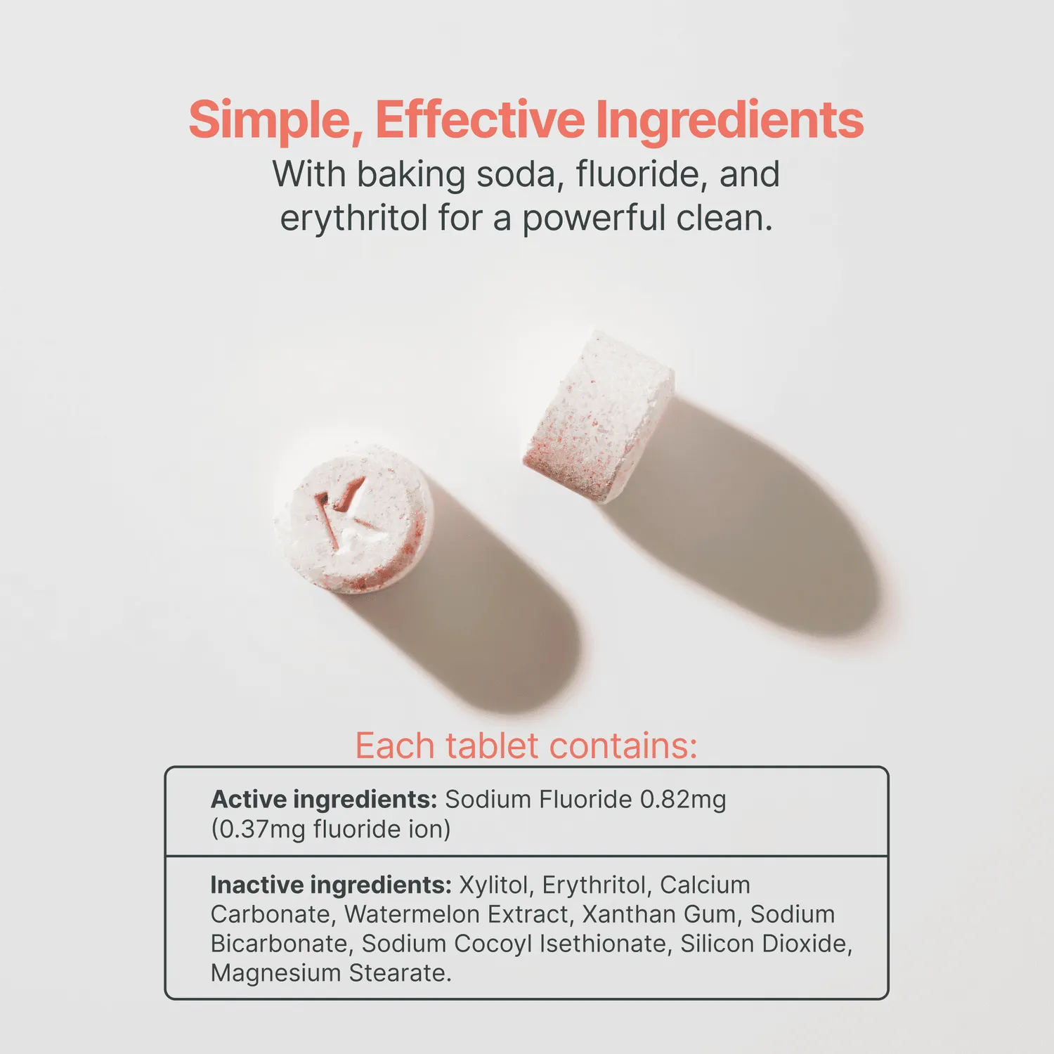 Kaylaan Fluoride Watermelon tandpastatabletter refill 90 stk