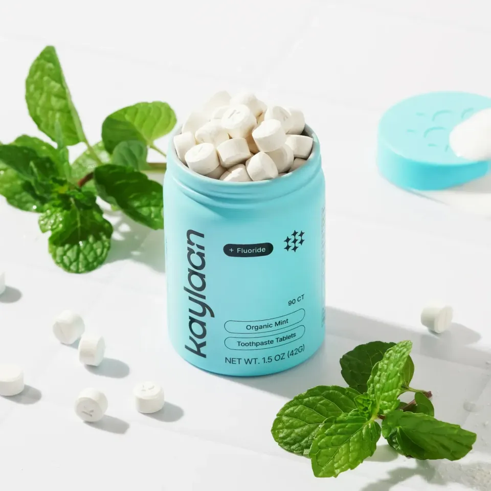 Kaylaan Fluoride Mint tandpastatabletter 90 stk med fluor