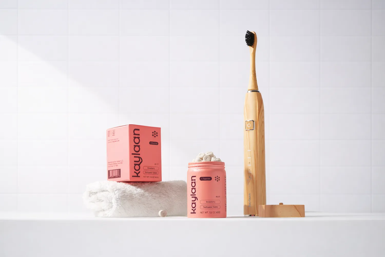 Kaylaan Bamboo Electric elektrisk tandbørste sonisk bambus