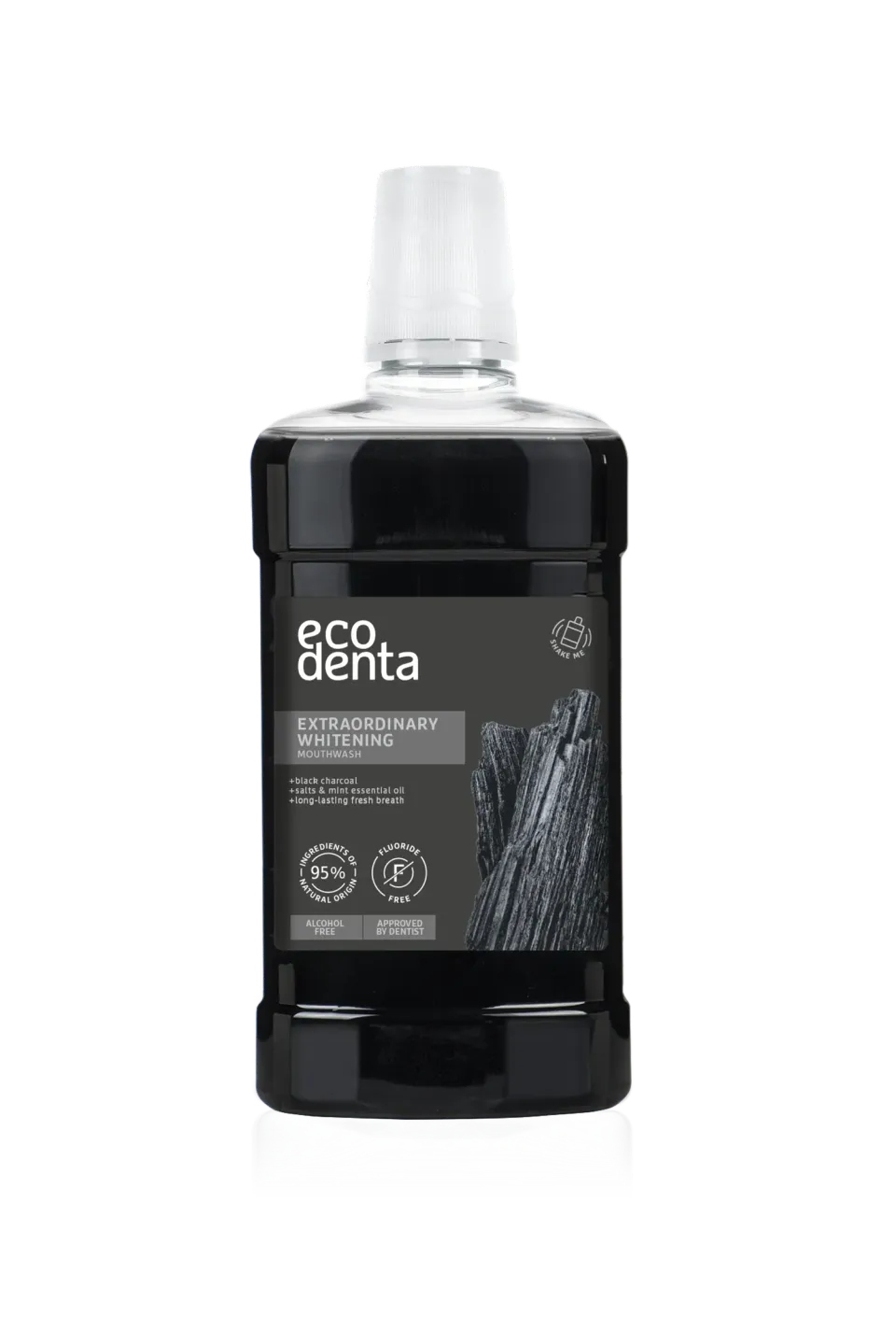 Ecodenta Black mundskyl charcoal 500 ml blegende