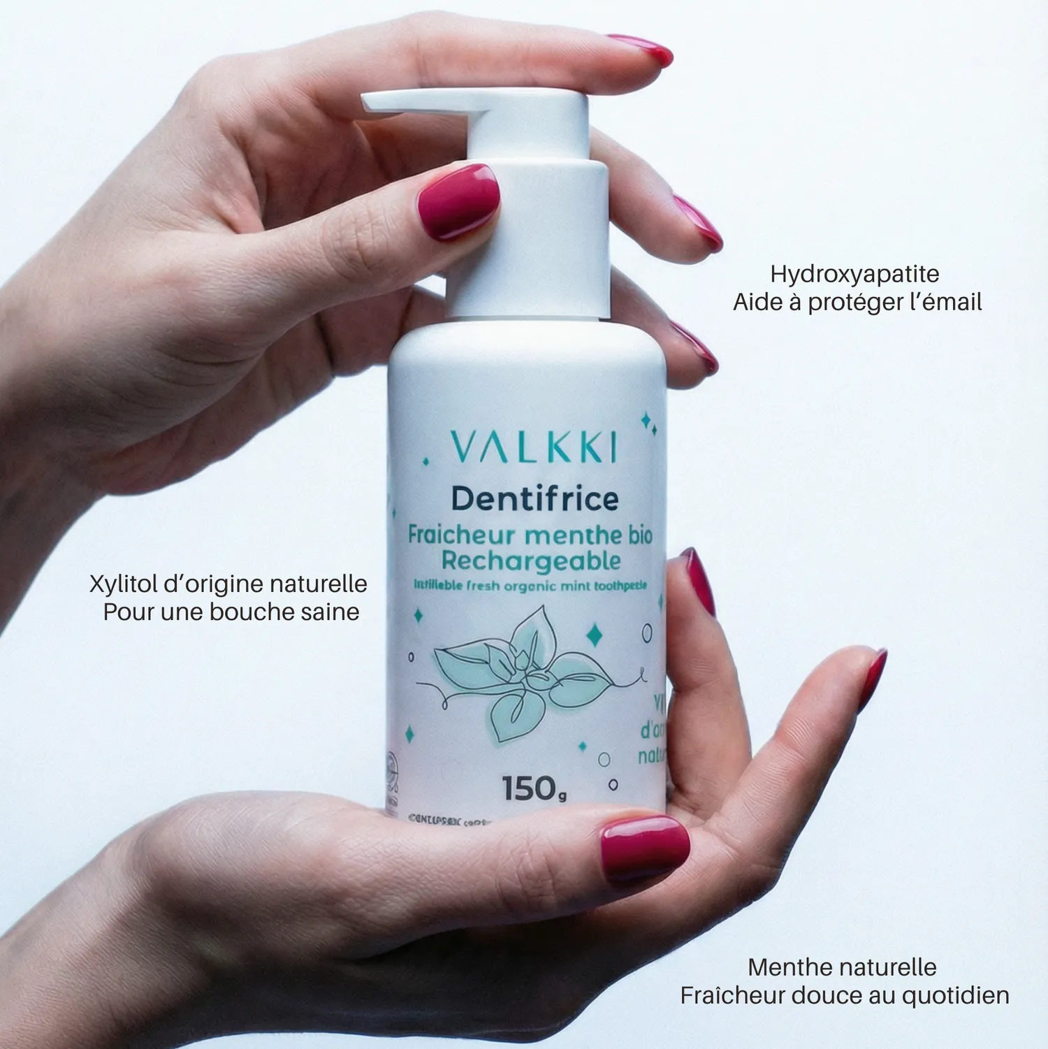 Valkki Fraîcheur Menthe Douce tandpasta mild mynte 150 g