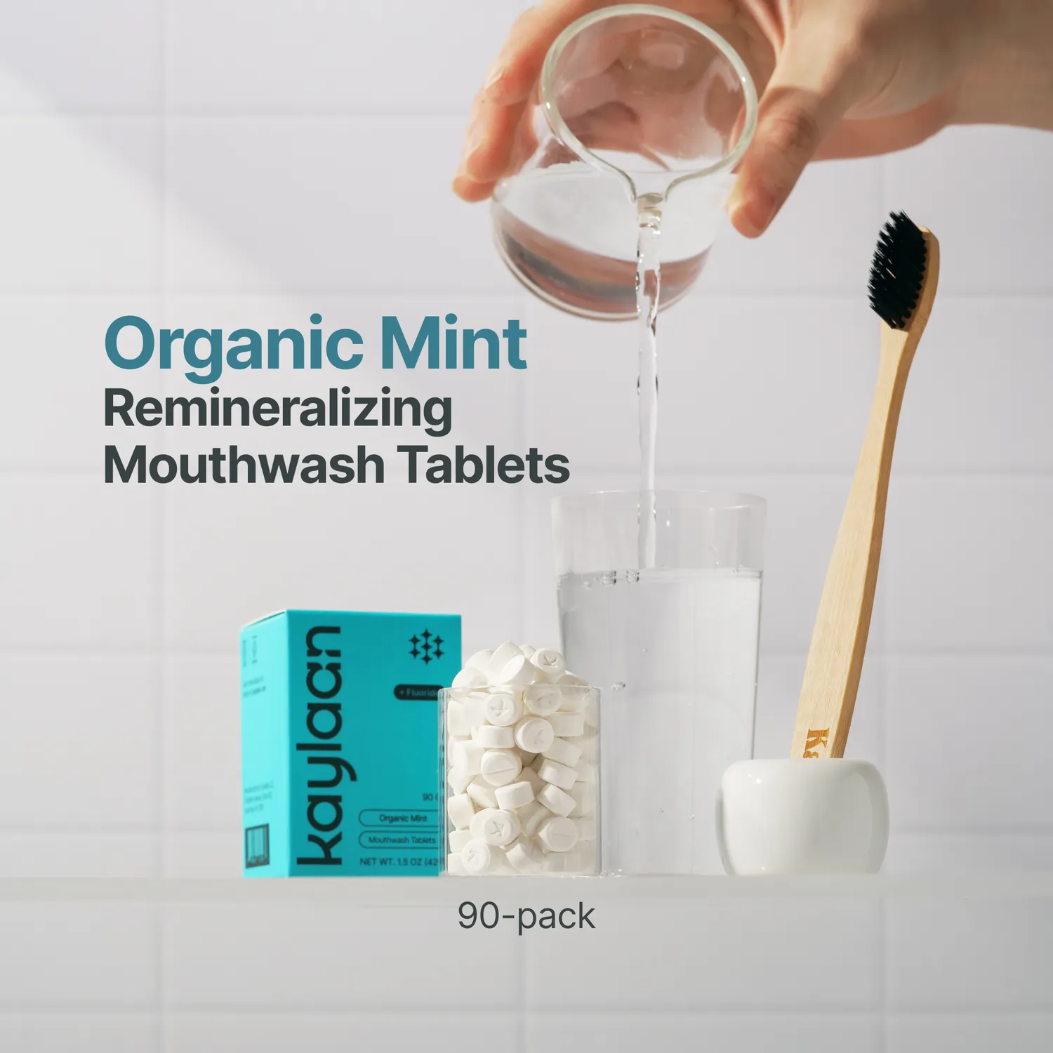 Kaylaan Fluoride Mint Daily Habit Kit tandplejesæt 90 dage