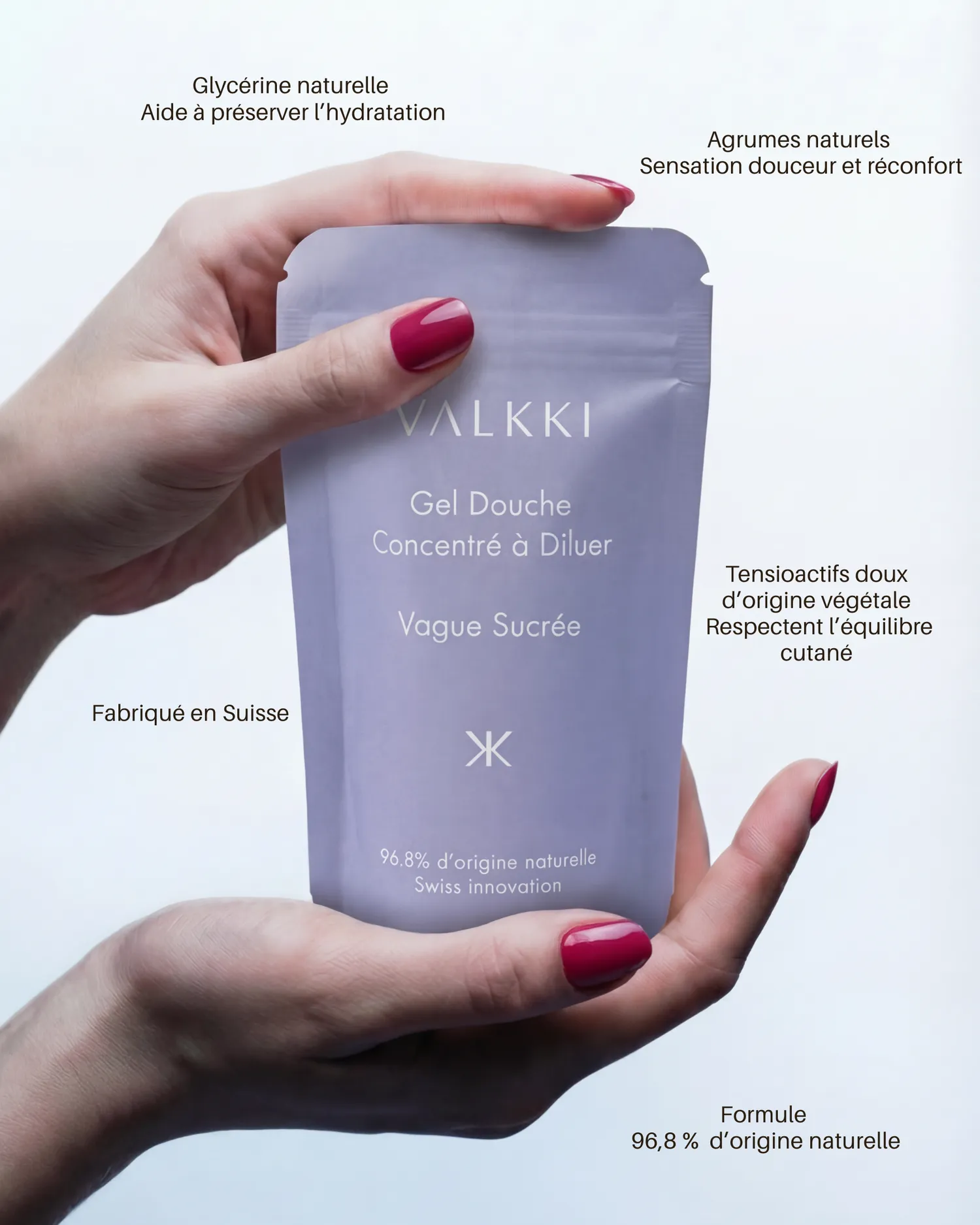 Valkki Pack brusegel koncentrat 2 stk + 250 ml flaske