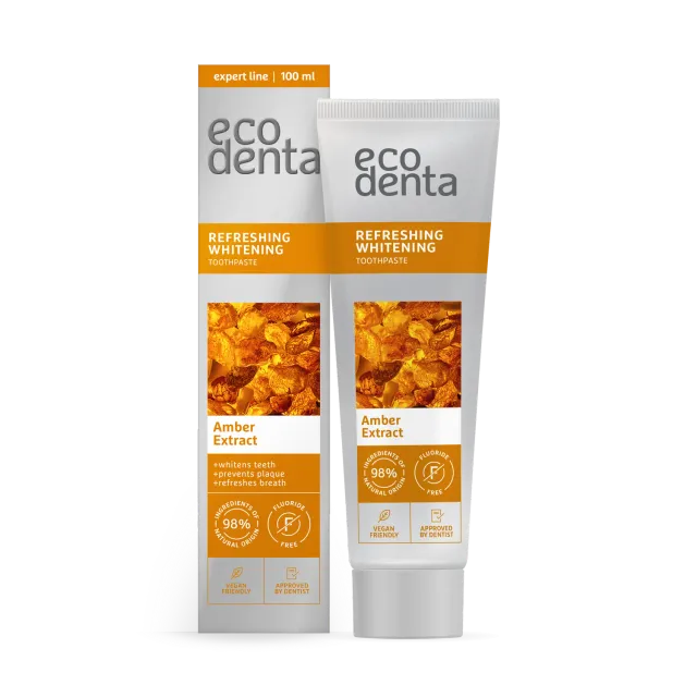 Ecodenta Whitening tandpasta 100 ml med rav