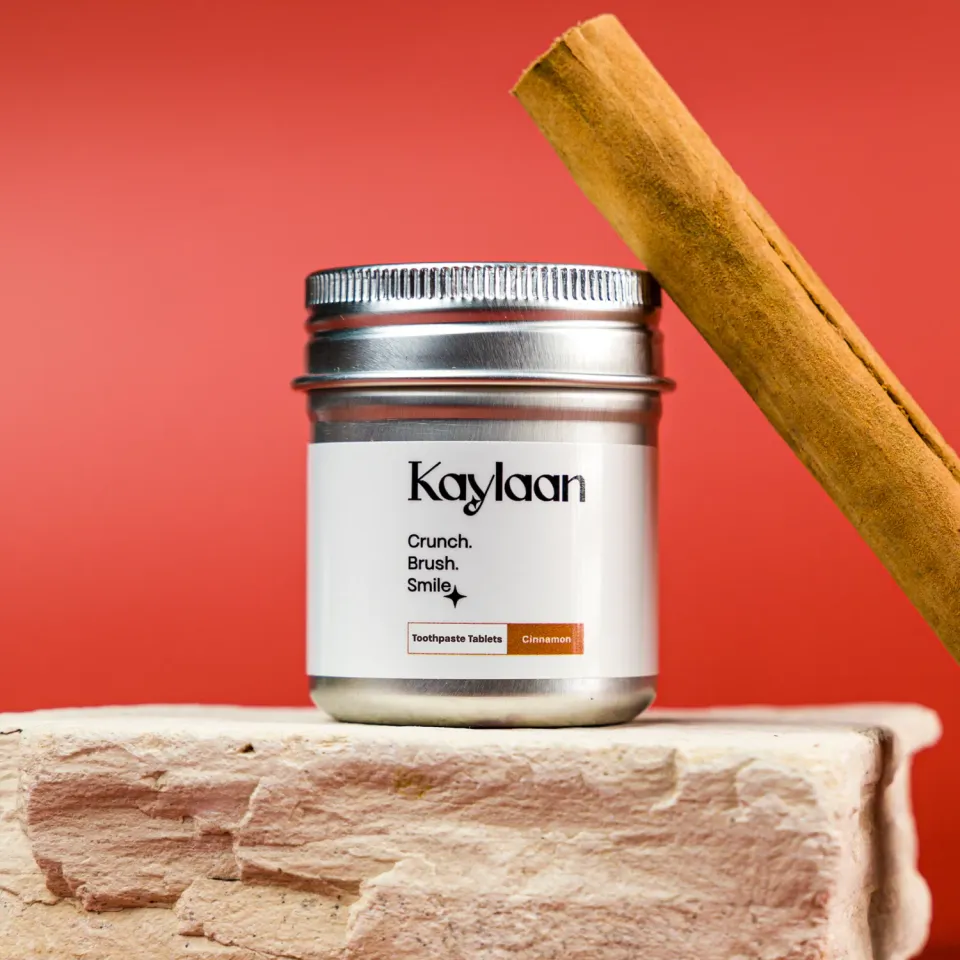 Kaylaan Cinnamon tandpastatabletter 90 stk uden fluor