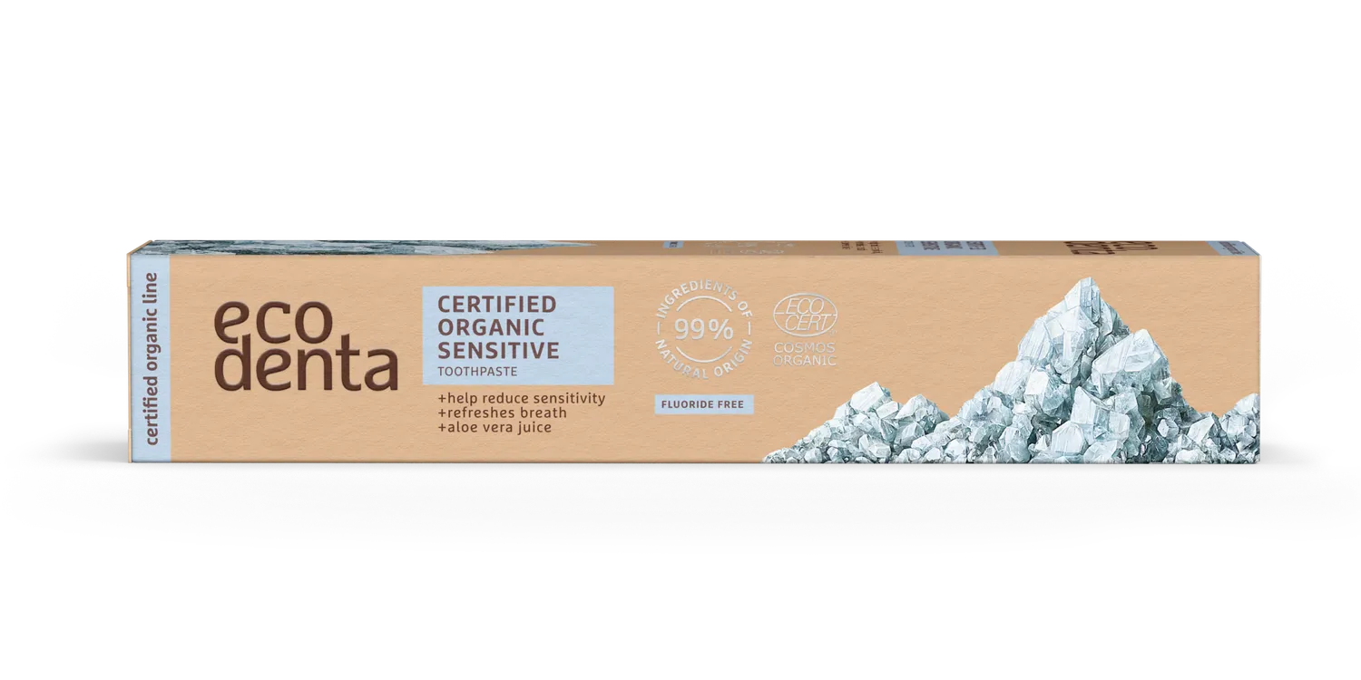Ecodenta økologisk tandpasta 75 ml til følsomme tænder salt