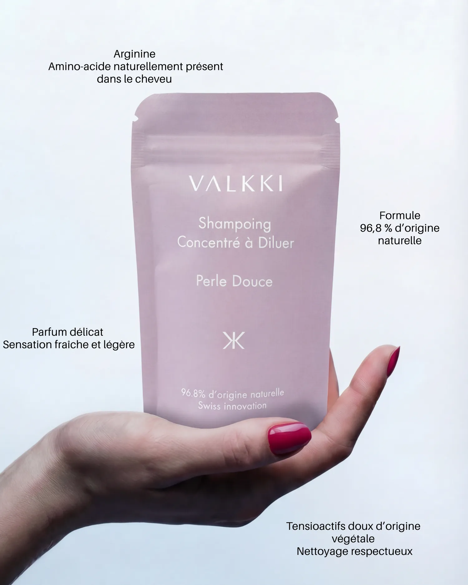 Valkki hårplejesæt shampoo balsam 3 dele refill
