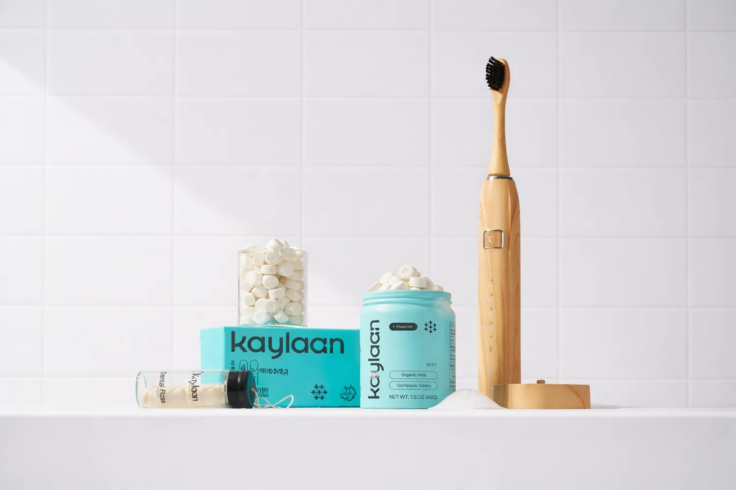 Kaylaan Bamboo Electric elektrisk tandbørste sonisk bambus