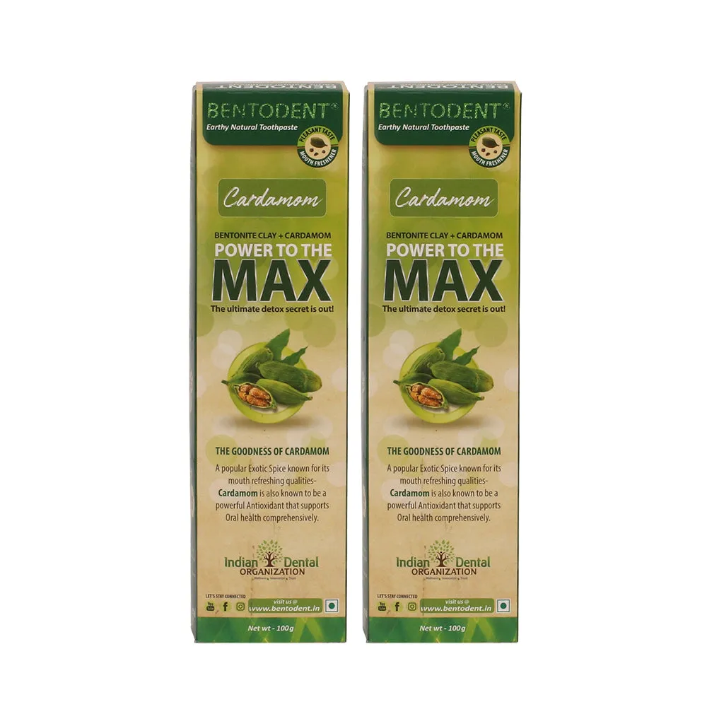 Bentodent Cardamom tandpasta 2-pak fluoridfri kardemomme