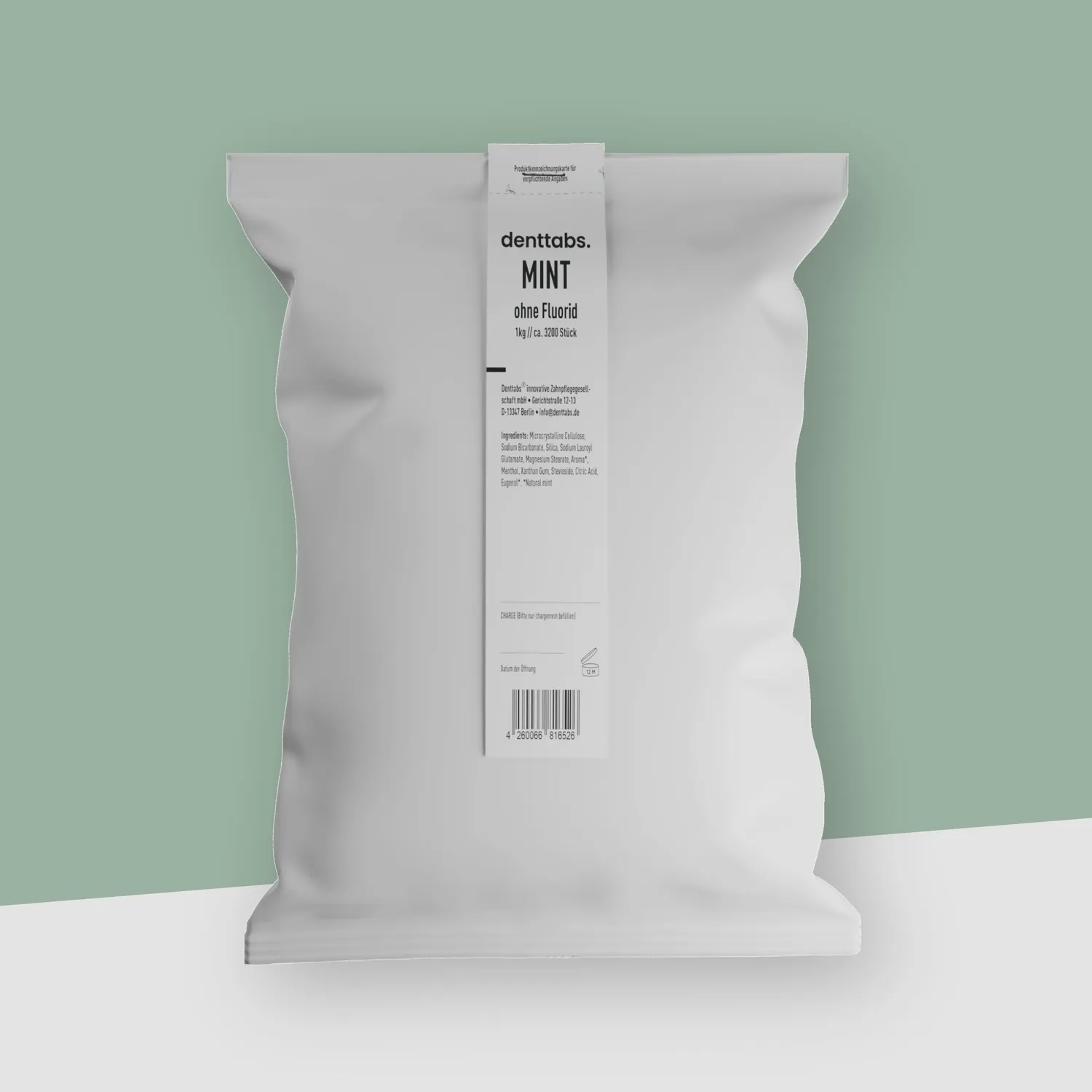 DENTTABS tandpastatabletter 1 kg ca. 3200 stk