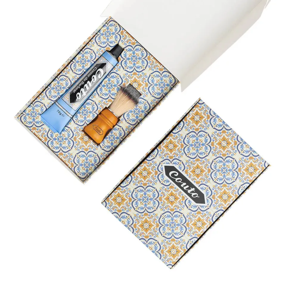 Couto Nº 8 barbersæt creme 70 g + børste