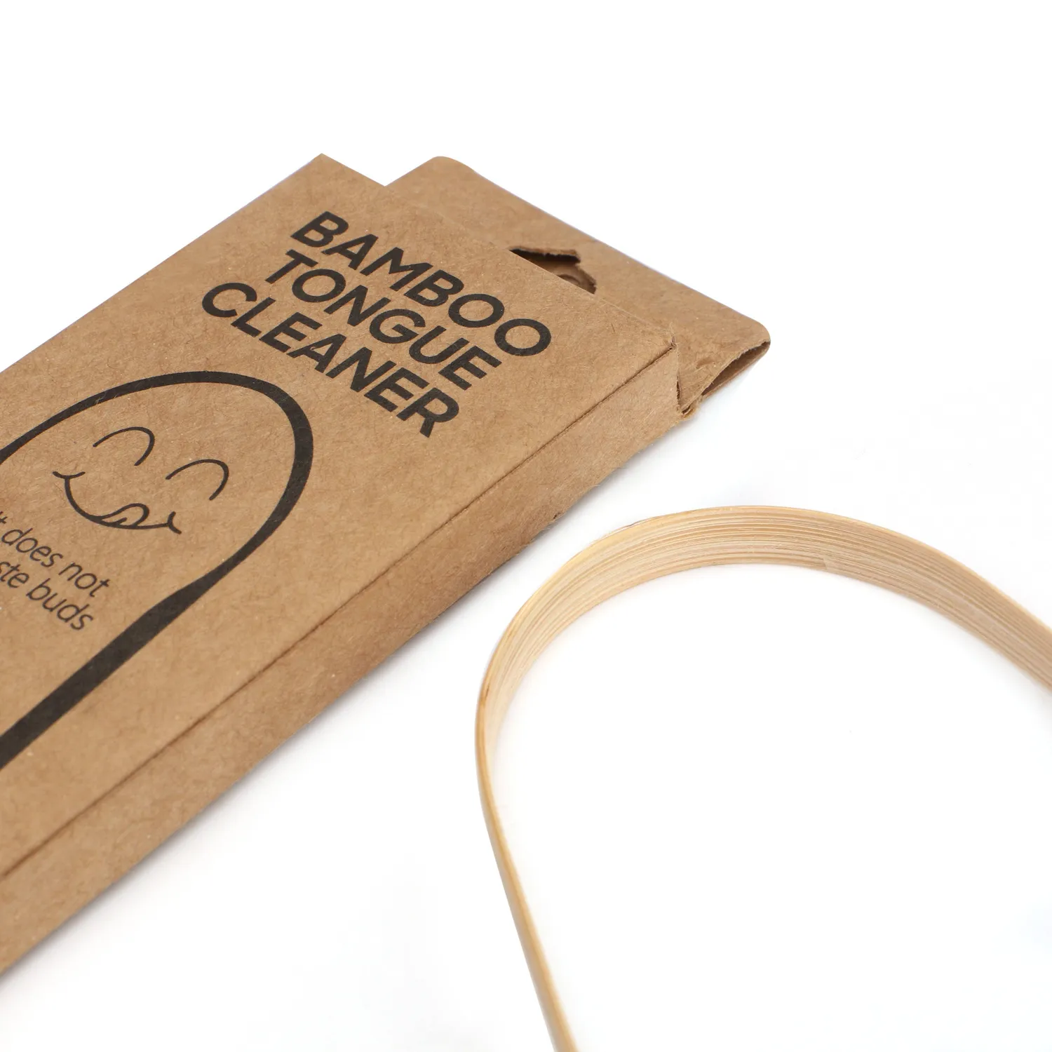 Bentodent Bamboo Tongue Cleaner tungeskraber 1 stk bambus