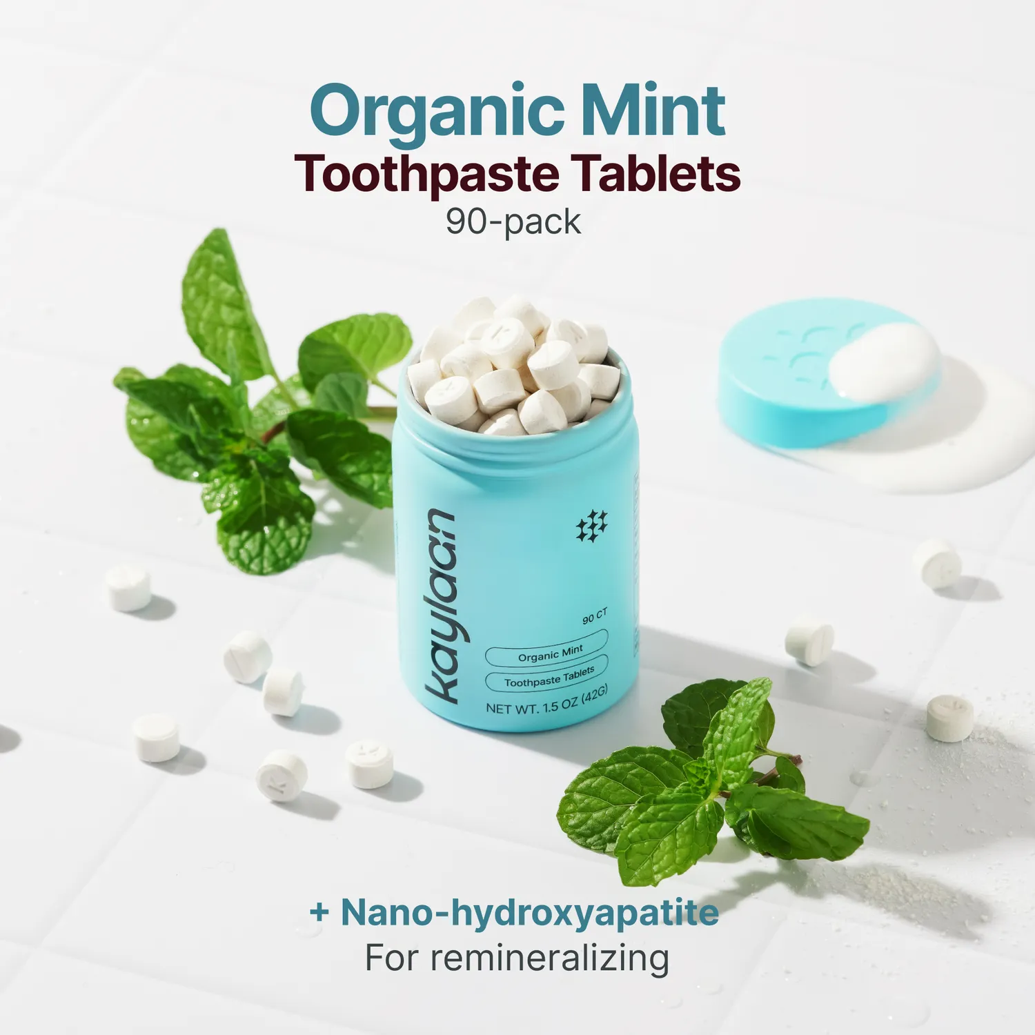 Kaylaan Non-Fluoride Mint Daily Habit Kit tandplejesæt 90 dage
