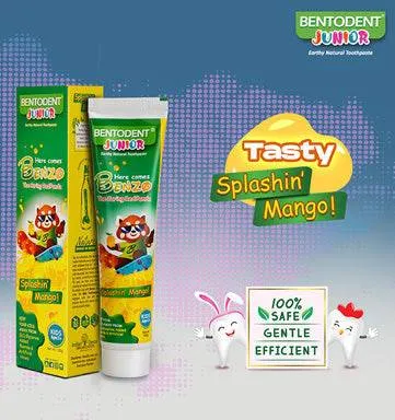 Bentodent Kids Mango tandpasta 100 g fluoridfri