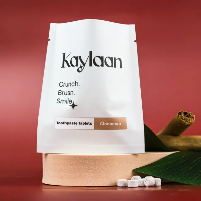 Kaylaan Cinnamon tandpastatabletter refill 90 stk uden fluor