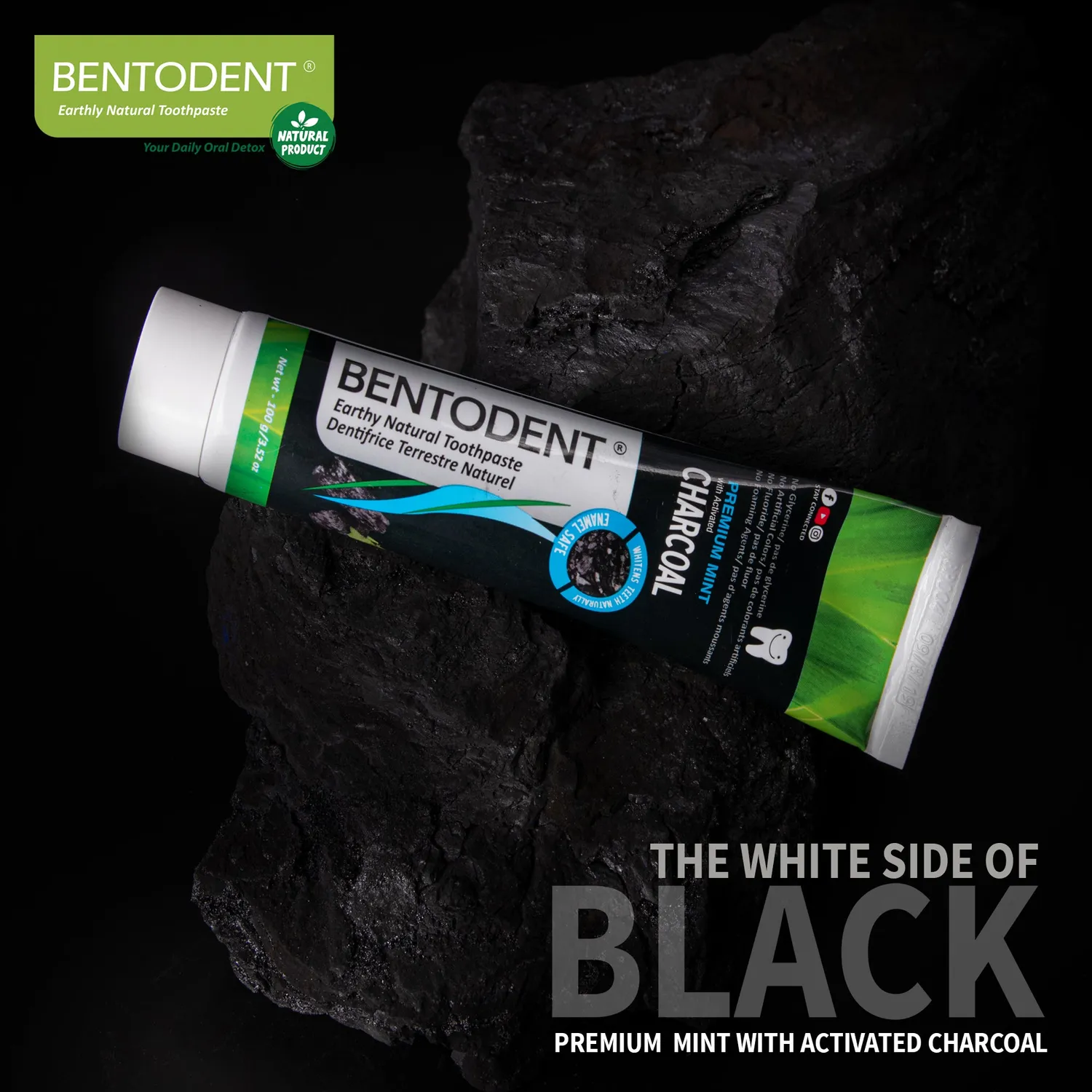Bentodent Teeth Whitening Duo tandpastasæt kul 1+1 mild