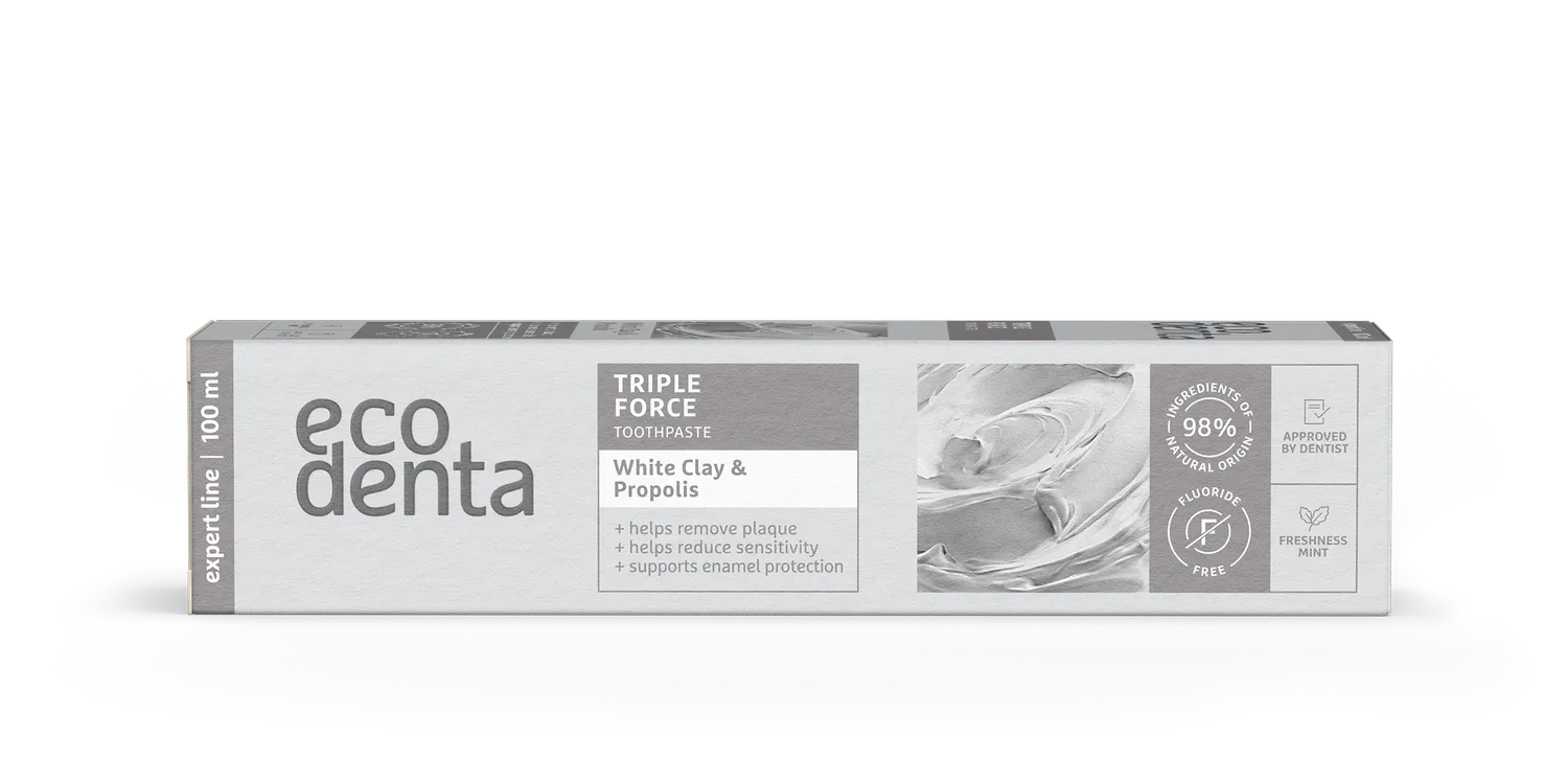 Ecodenta Triple Force tandpasta 100 ml propolis ler