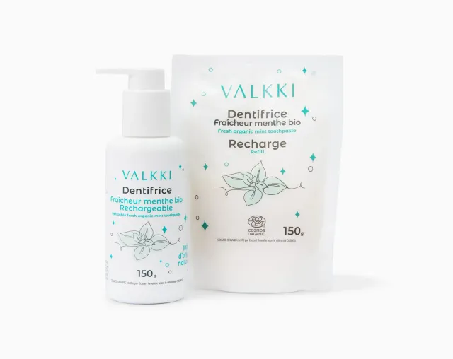 Valkki Kit Fraîcheur tandpasta mynte 2 x 150 g startsæt