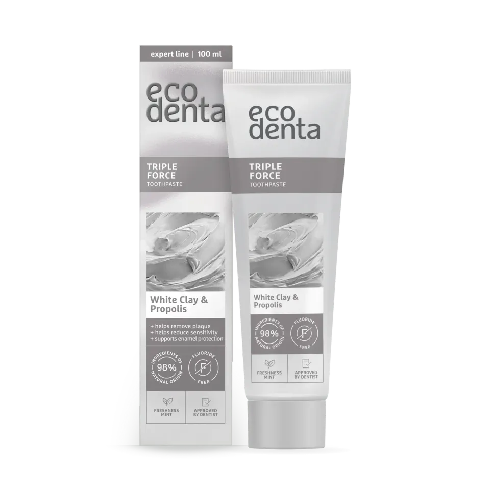 Ecodenta Triple Force tandpasta 100 ml propolis ler