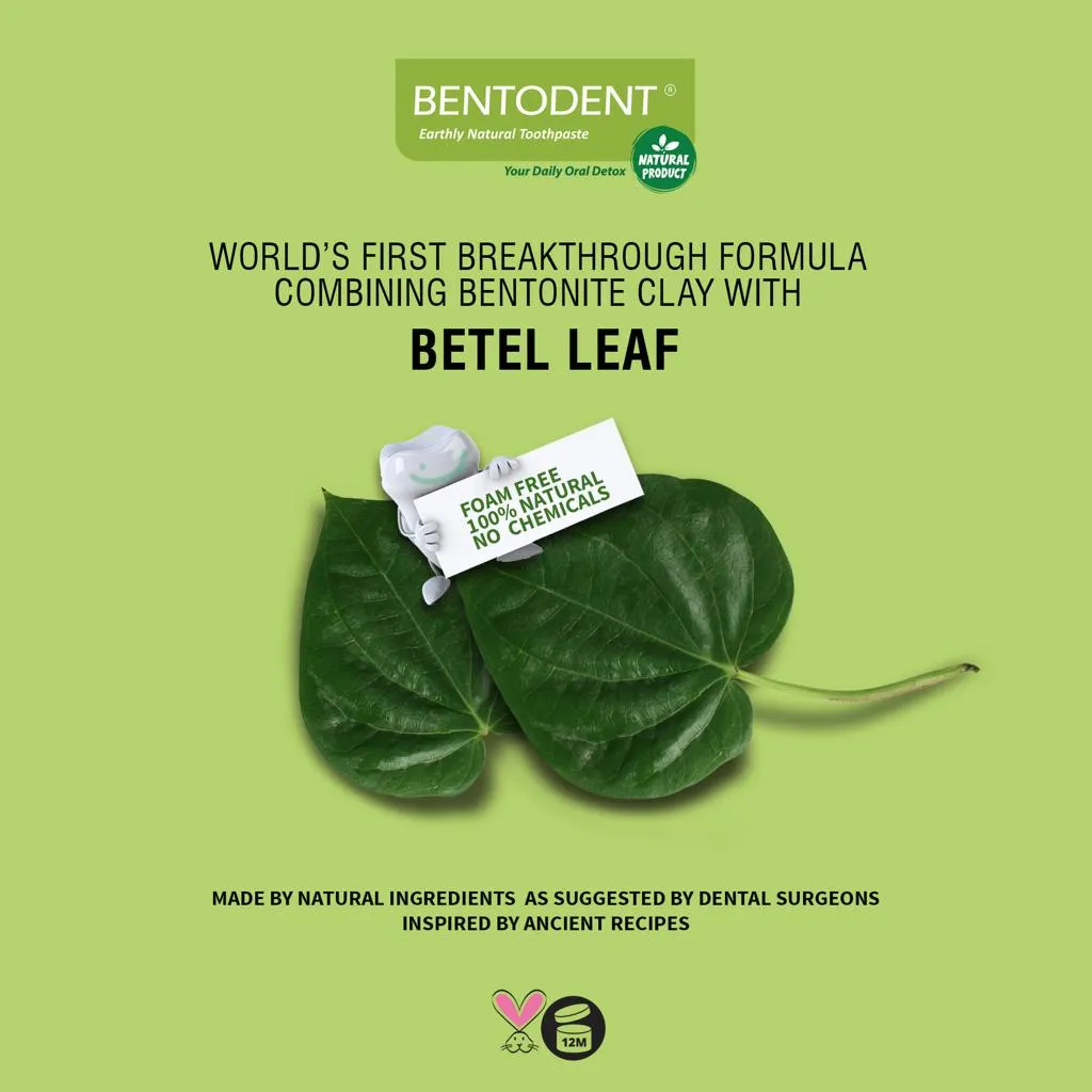 Bentodent Betel Leaf ler-tandpasta 100 g SLS-fri