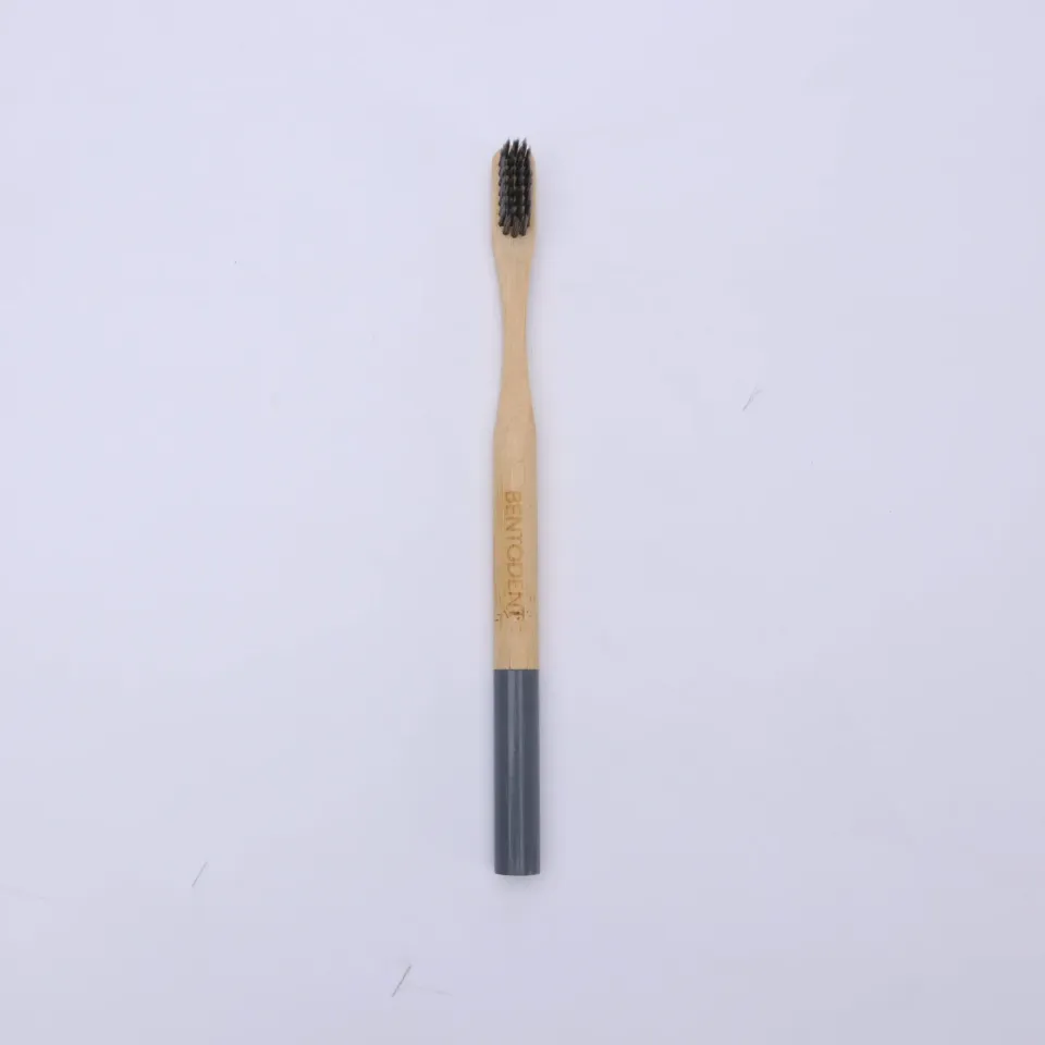 Bentodent Bamboo Toothbrush Charcoal tandbørste blød bambus