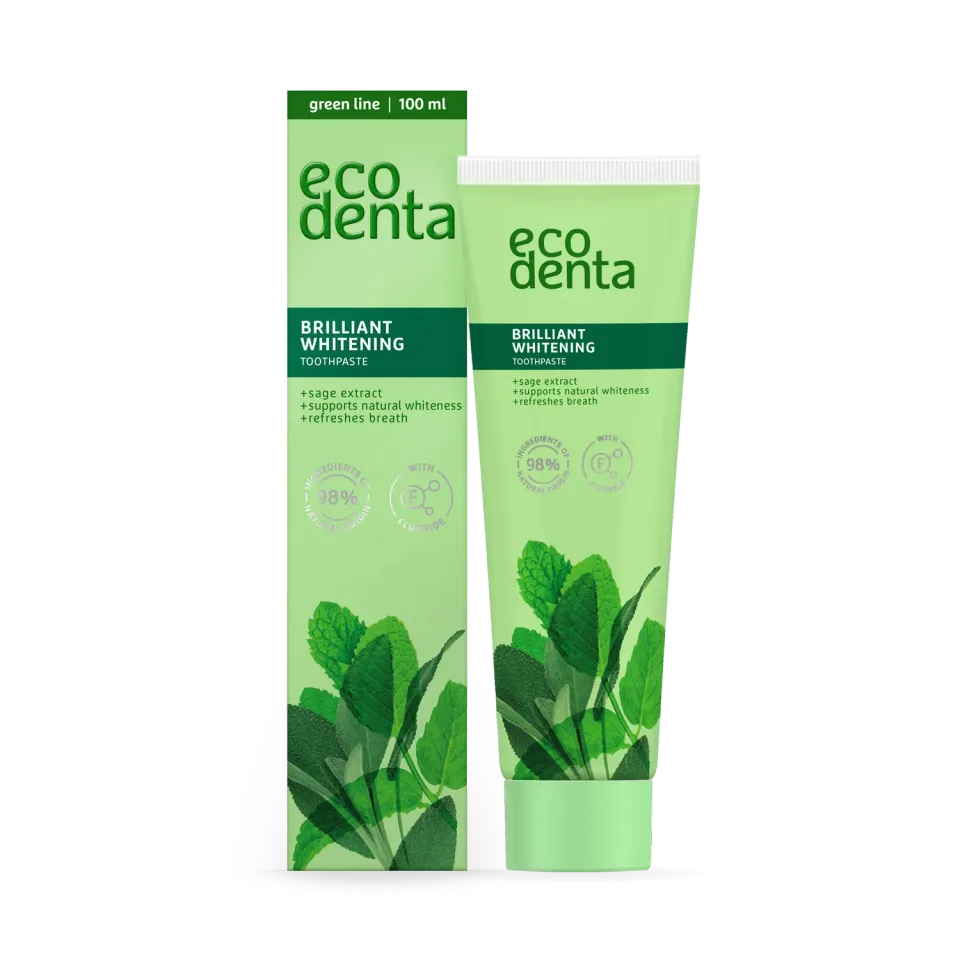 Ecodenta Whitening tandpasta 100 ml med mynte