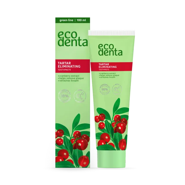 Ecodenta tandpasta mod tandsten 100 ml mynte