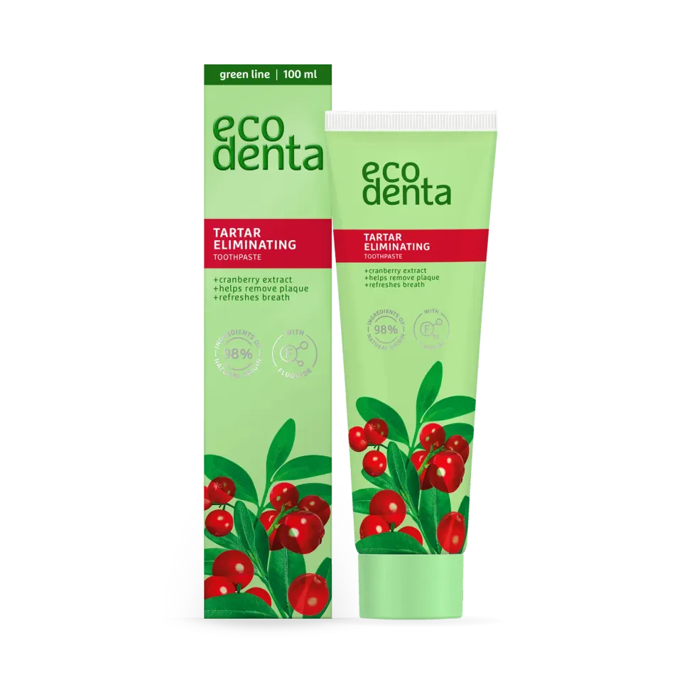 Ecodenta tandpasta mod tandsten 100 ml mynte