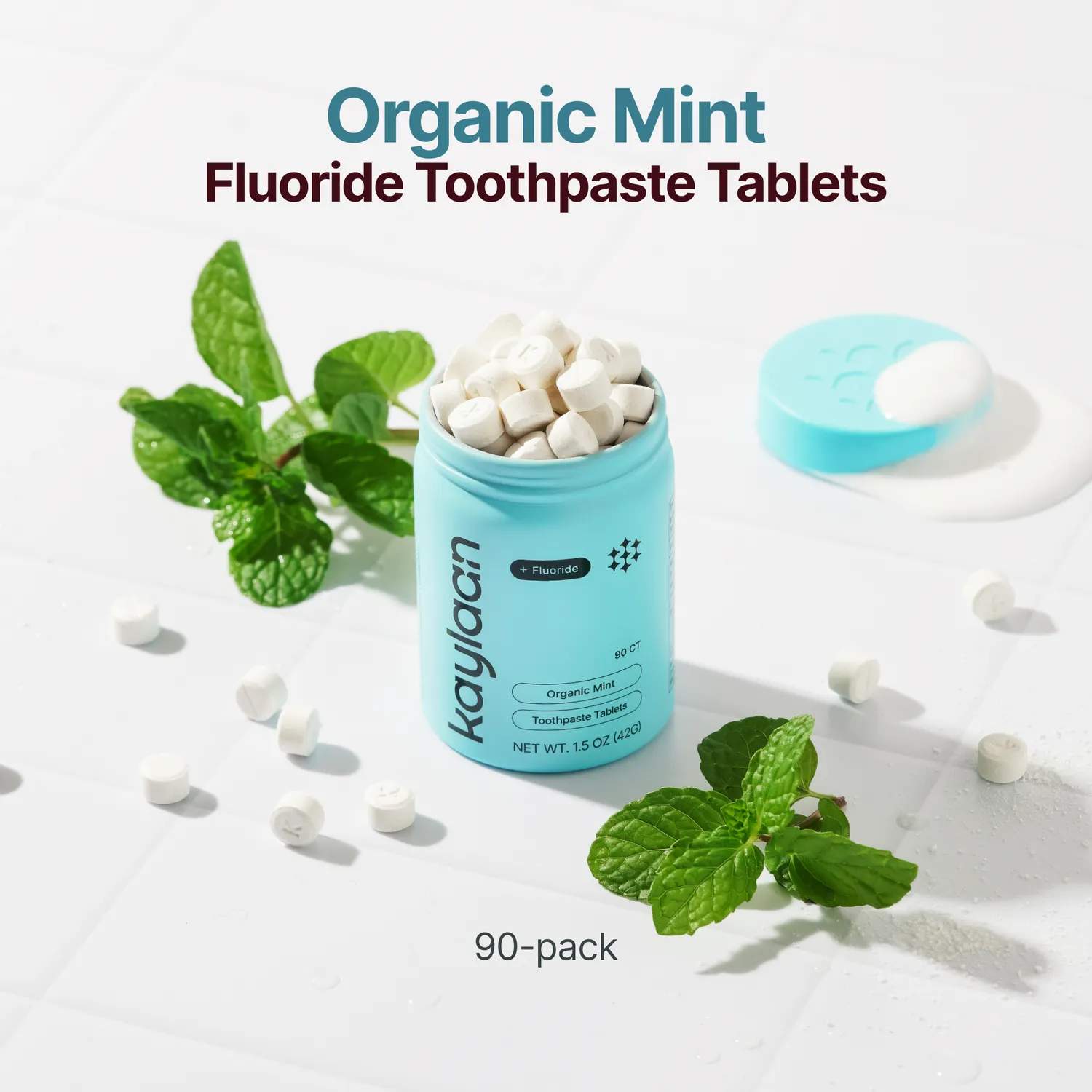 Kaylaan Fluoride Mint Starter Kit startsæt med elbørste