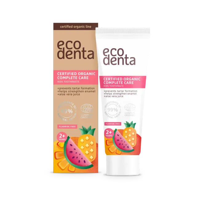 Ecodenta børnetandpasta 75 ml juicy fruits bubblegum