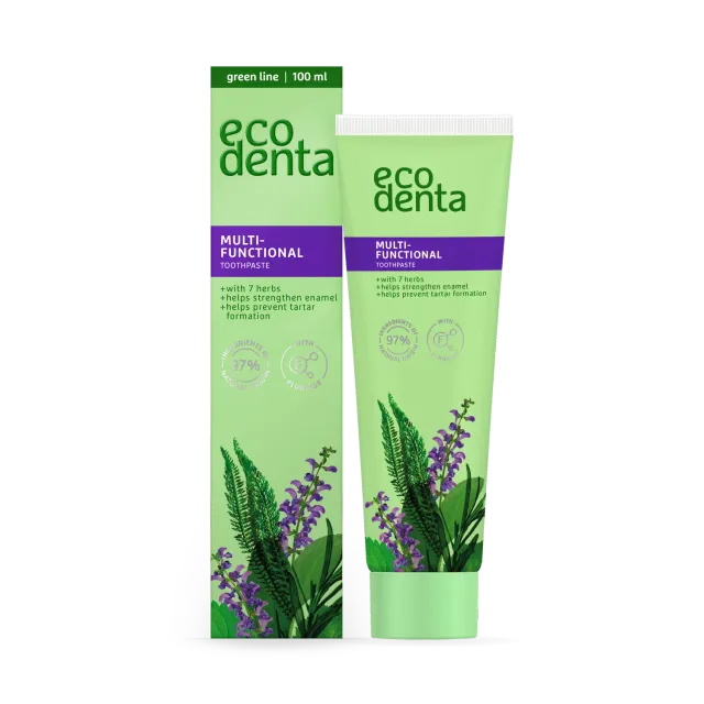 Ecodenta tandpasta 7 urter 100 ml friskhed
