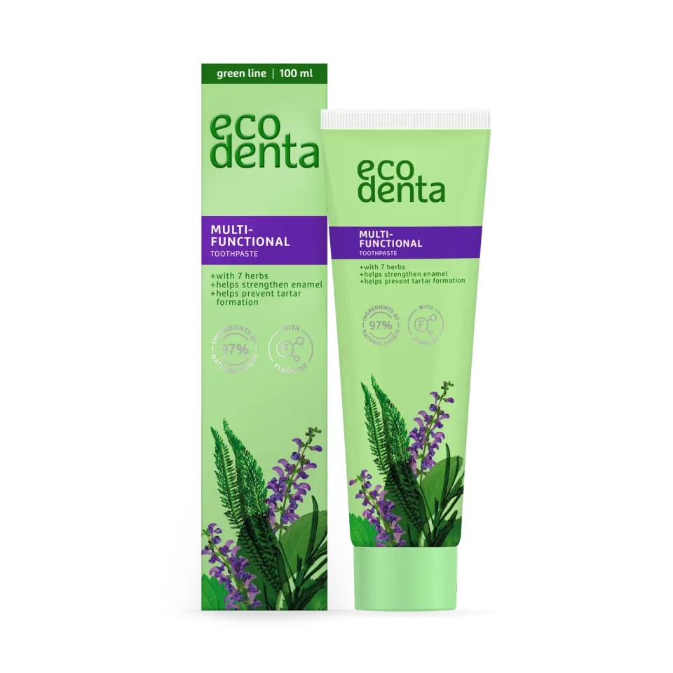 Ecodenta tandpasta 7 urter 100 ml friskhed
