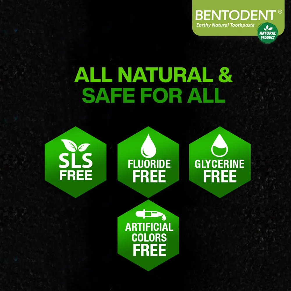 Bentodent Bentonite Clay Charcoal tandpasta 100 g whitening