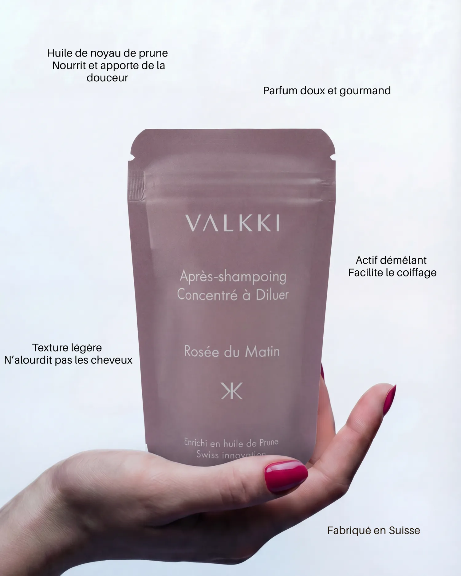 Valkki hårplejesæt shampoo balsam 3 dele refill