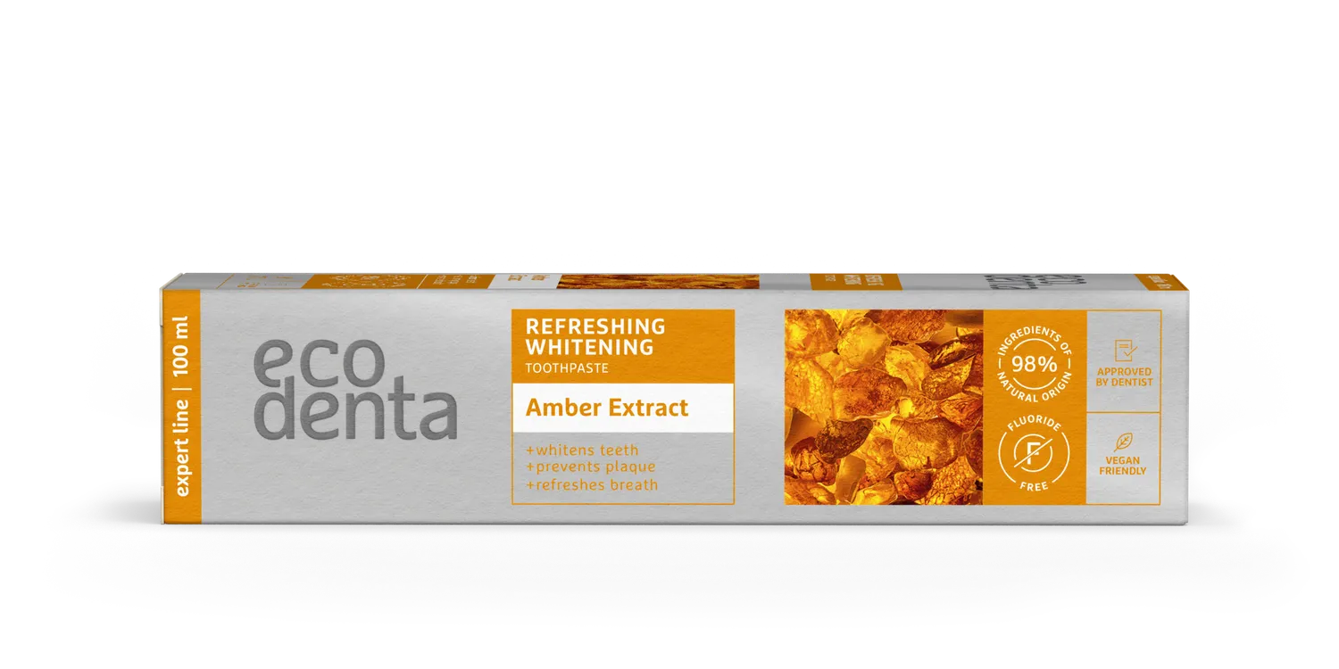 Ecodenta Whitening tandpasta 100 ml med rav