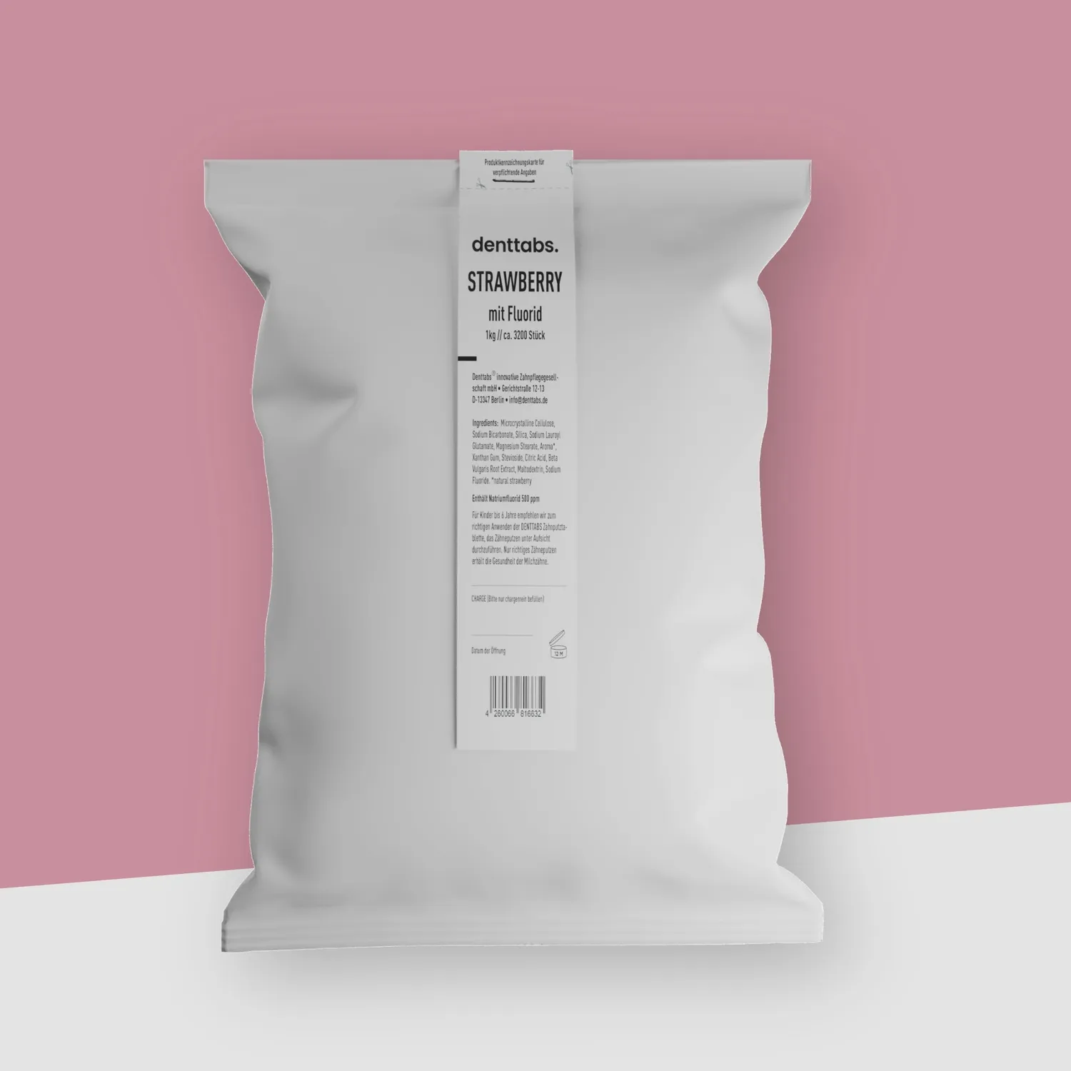 DENTTABS tandpastatabletter 1 kg ca. 3200 stk